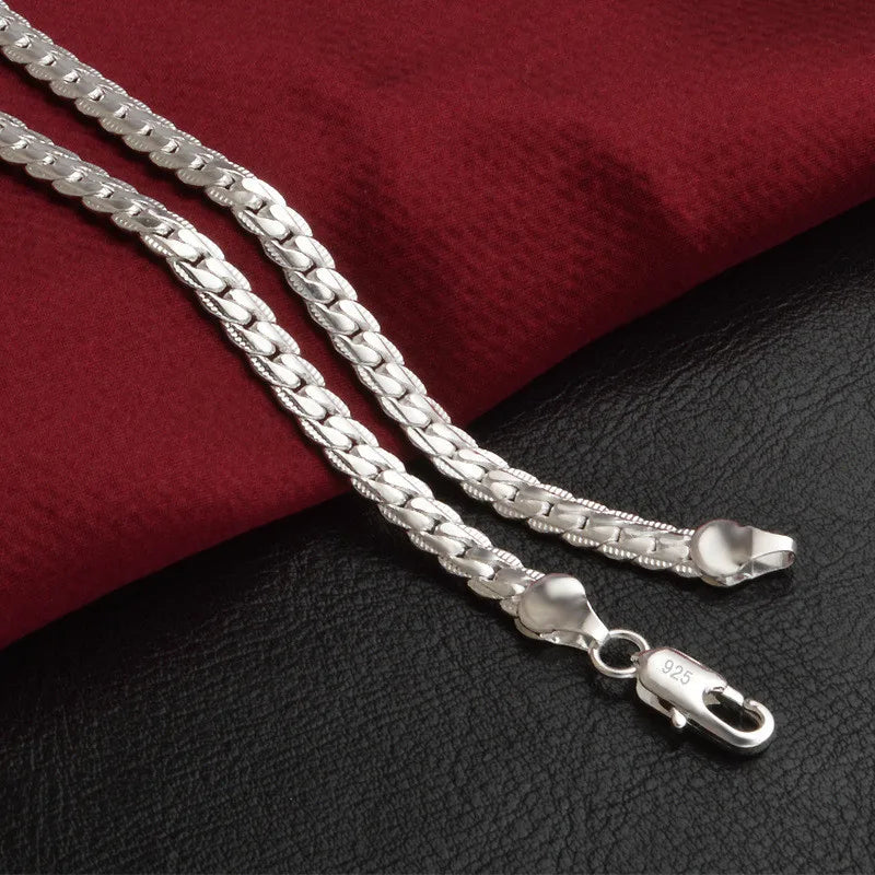 Giselle | Sterling Silber Glittern Halskette