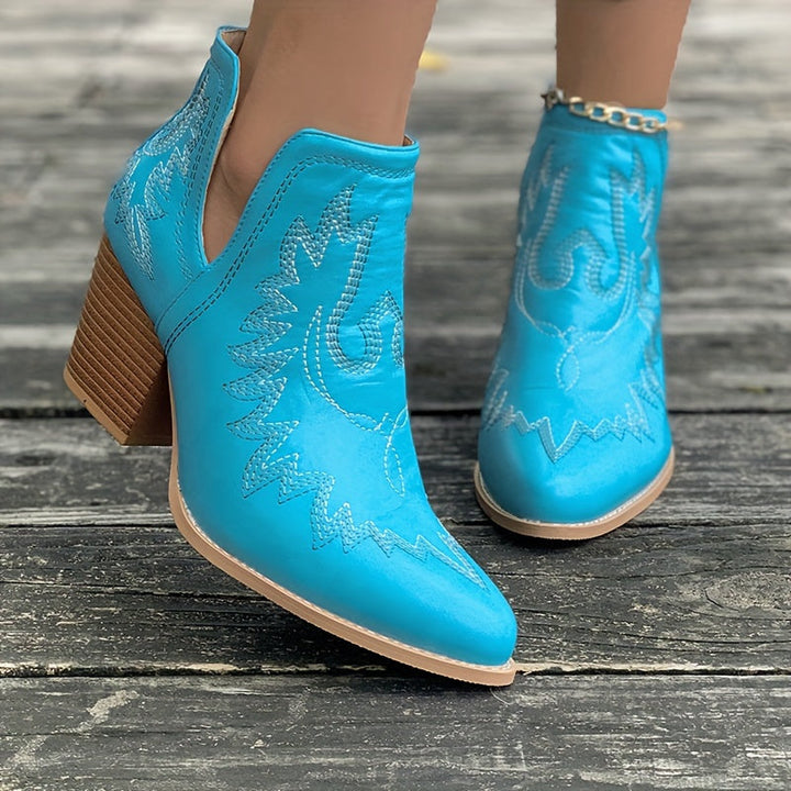 Cendrillon | Klobigem Absatz Stiefelette für Frauen