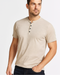 Westic | Herren Lässig Henley Hemd