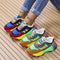 Orthopädische Regenbogen Turnschuhe für Frauen | Weich und Atmungsaktiv