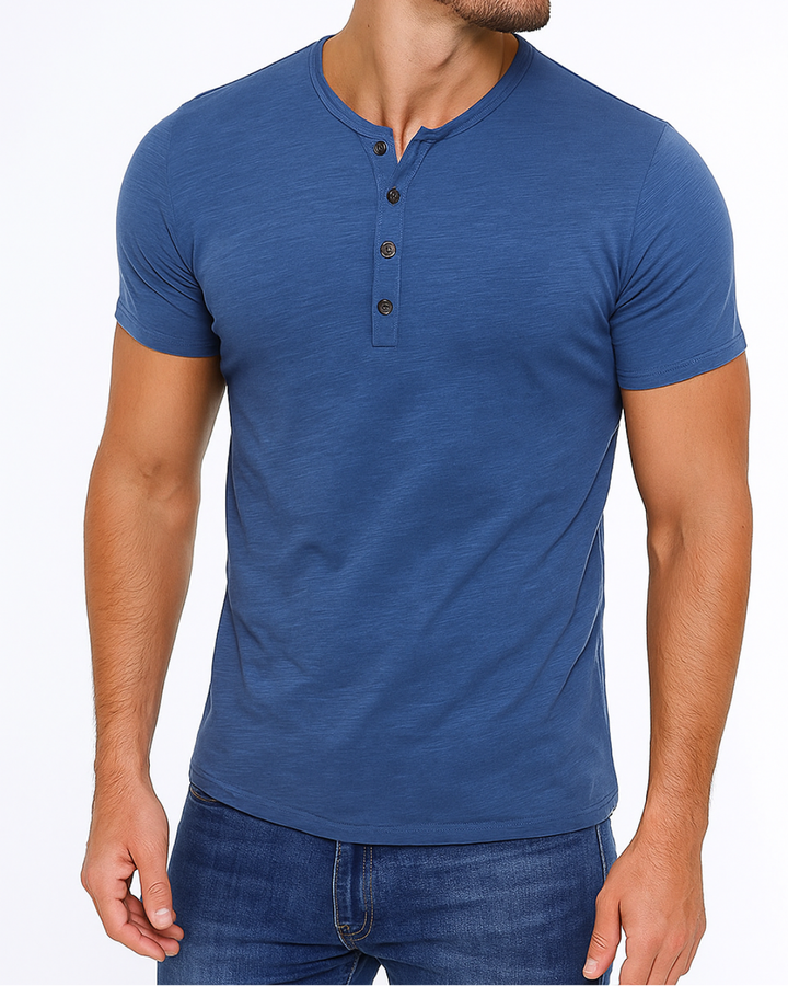 Westic | Herren Lässig Henley Hemd