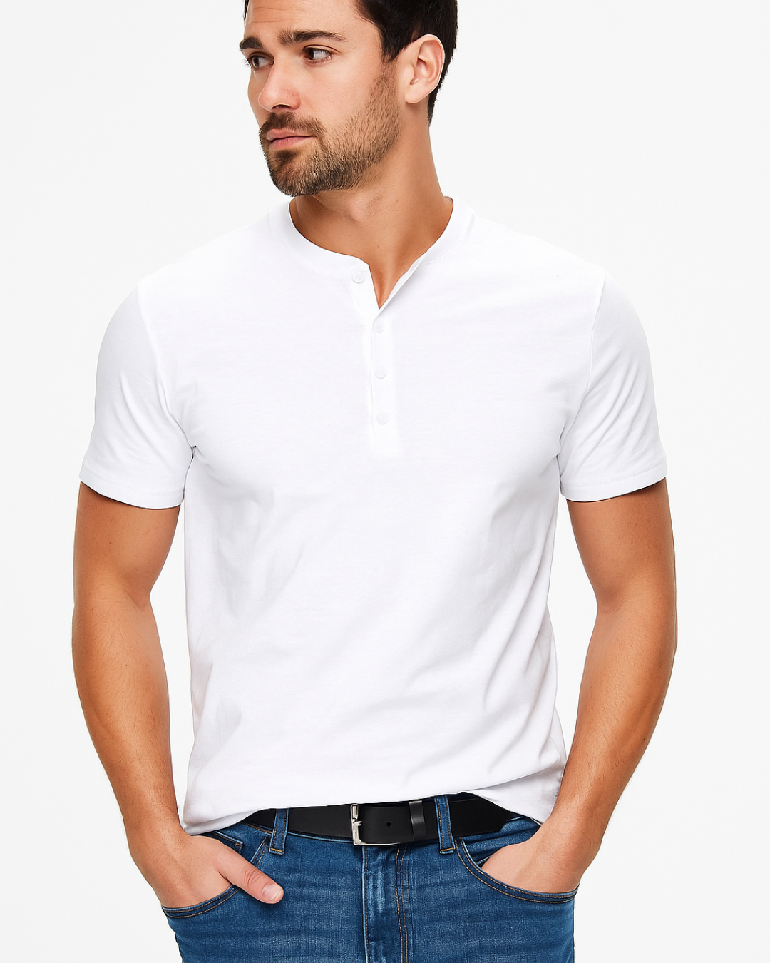 Westic | Herren Lässig Henley Hemd