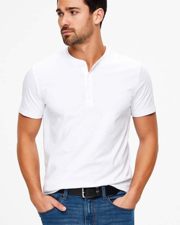 Westic | Herren Lässig Henley Hemd