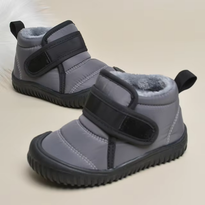 Kinder Barfuß-Schneestiefel | Warm Gefütterte Winterschuhe