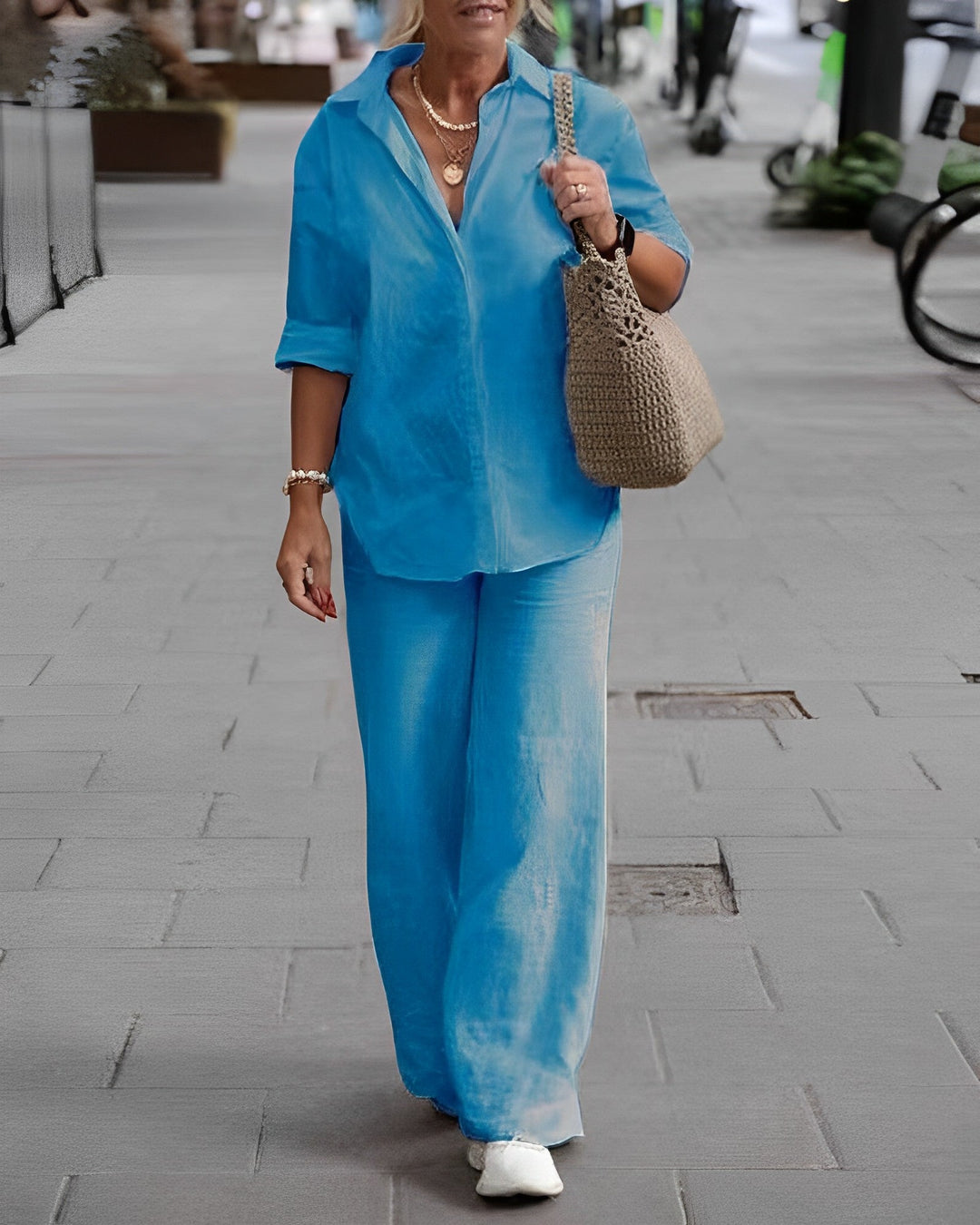Umaiza | Damen Elegantes Sommer Zweiteiliges Satz