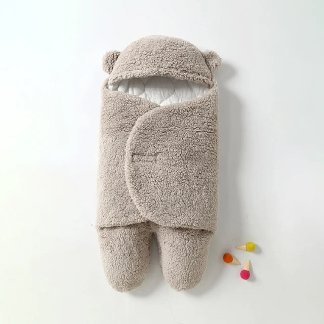 Baby-Wickeldecke | Ultraweich Gefütterter mit Kapuze Schlafsack für Wärme