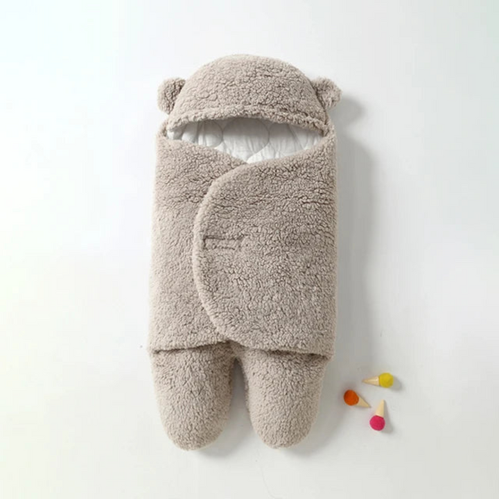 Baby-Wickeldecke | Ultraweich Gefütterter mit Kapuze Schlafsack für Wärme