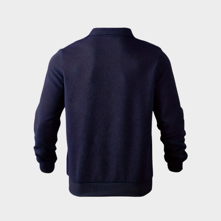 Evorn | Prämie Herren Viertelreißverschluss Strickpullover