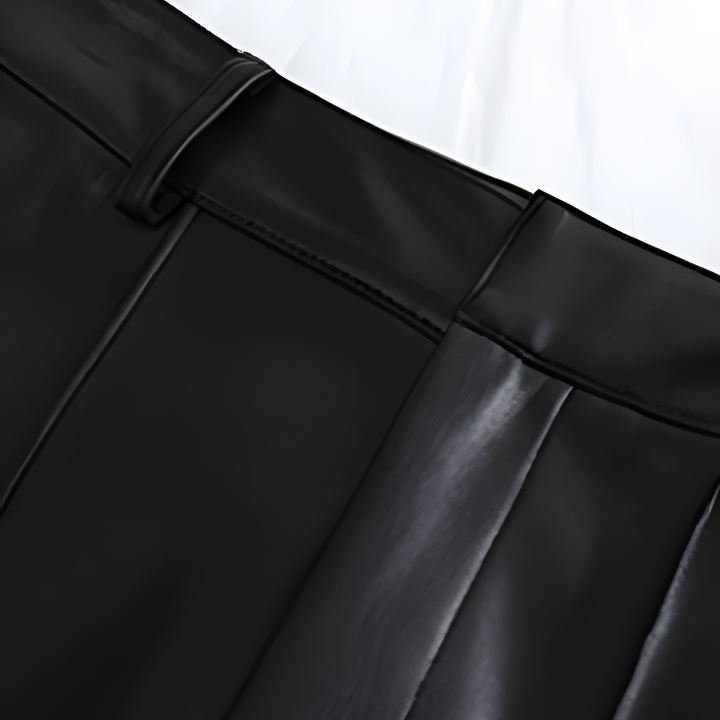 Zirelia | Damen Hoher-Taille Schwarze Hose