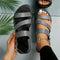 Dahlia | Damen Römische Knöchelriemen Flache Sandalen