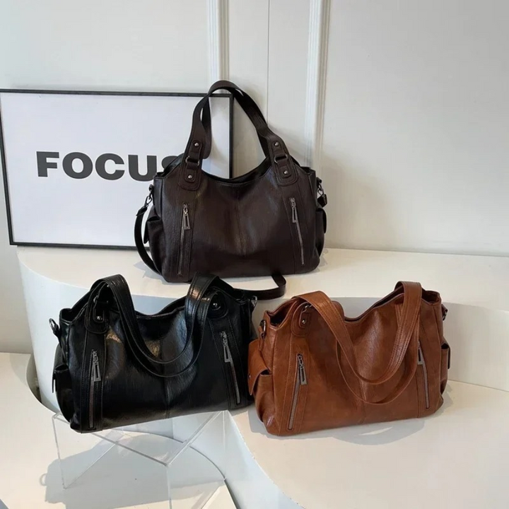 Klassische Leder Umhängetasche für Damen | Lässig Und Formell
