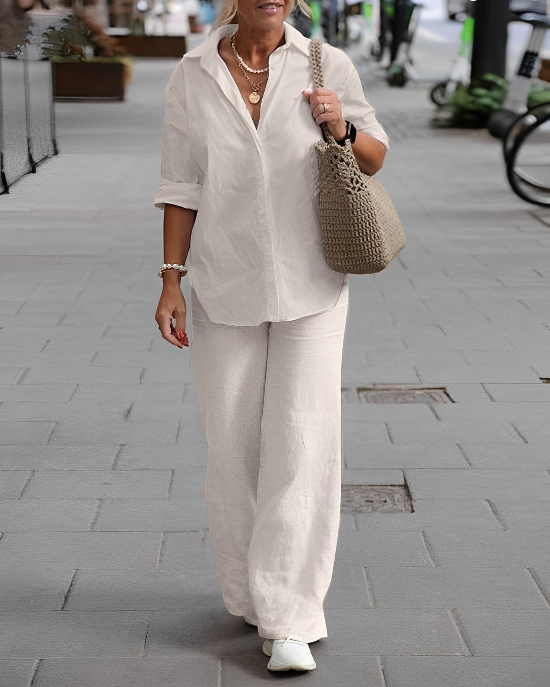 Umaiza | Damen Elegantes Sommer Zweiteiliges Satz