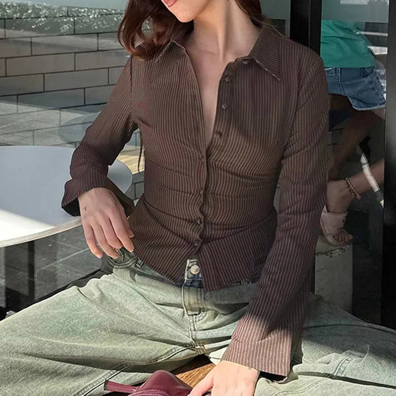 Maelis | Retro-inspirierte Elegante Bluse für Frauen