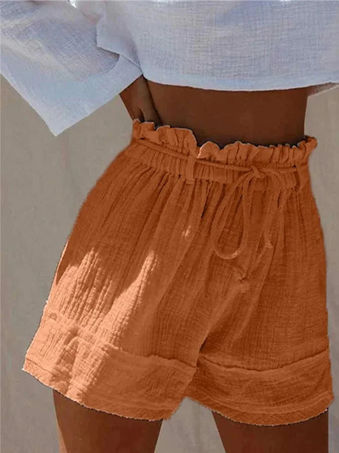 Norina | Damen Leinen Kurze Hose