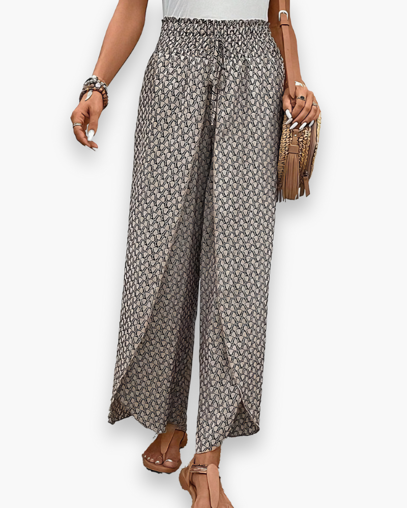Zenaya | Damen Entspannte Hose mit Weitem-Bein