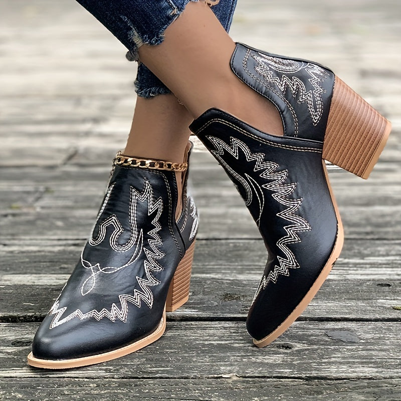 Cendrillon | Klobigem Absatz Stiefelette für Frauen