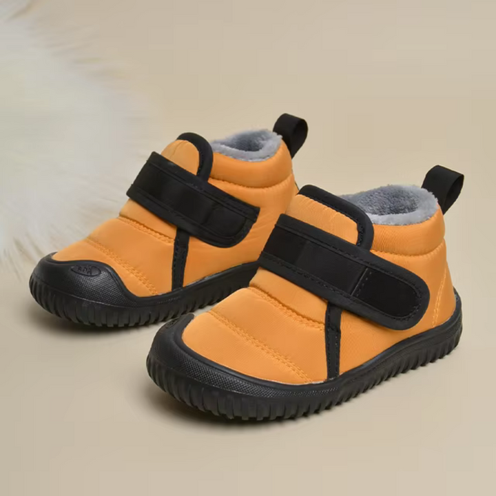 Kinder Barfuß-Schneestiefel | Warm Gefütterte Winterschuhe