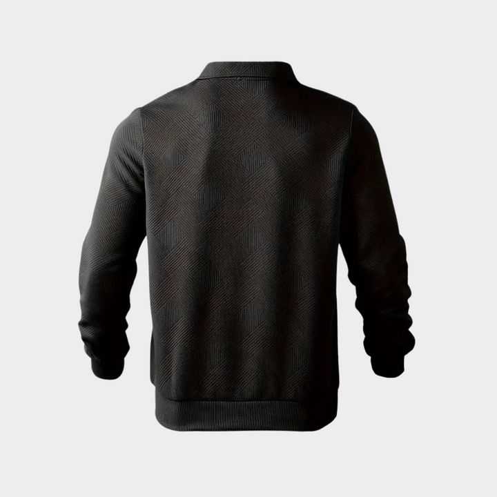 Evorn | Prämie Herren Viertelreißverschluss Strickpullover