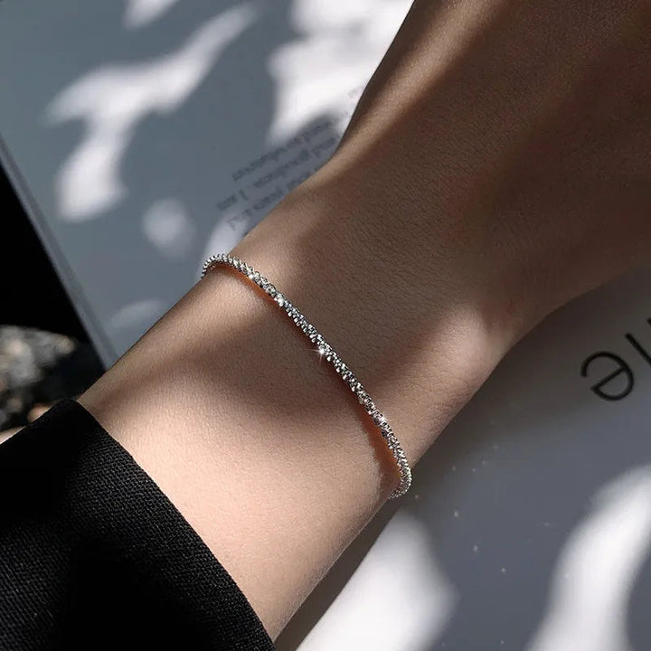 Madeleine | Flüssiger Glanz Silber Armband