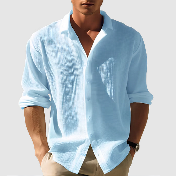 Gavros | Herren Langärmliges Button-Down Hemd