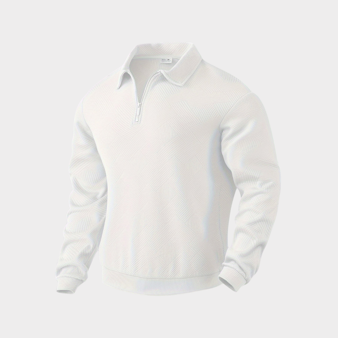 Evorn | Prämie Herren Viertelreißverschluss Strickpullover