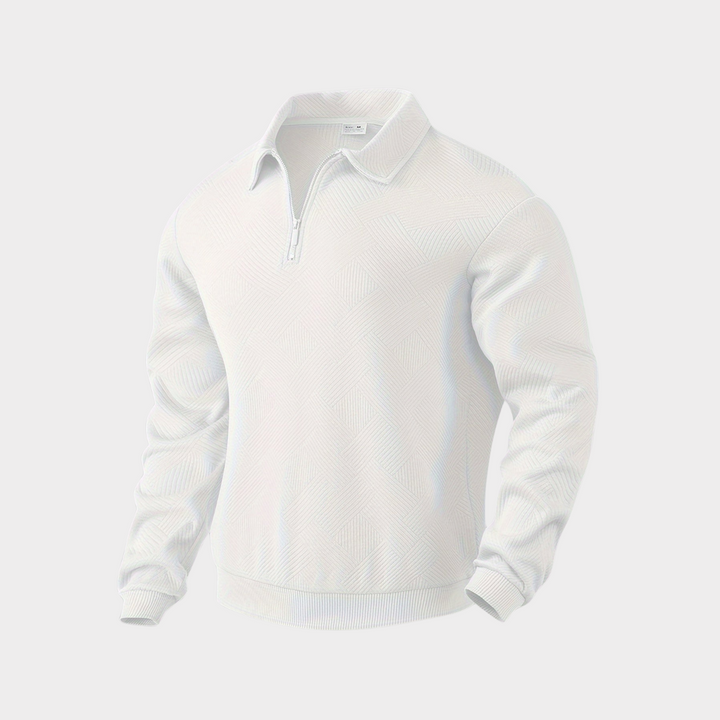 Evorn | Prämie Herren Viertelreißverschluss Strickpullover
