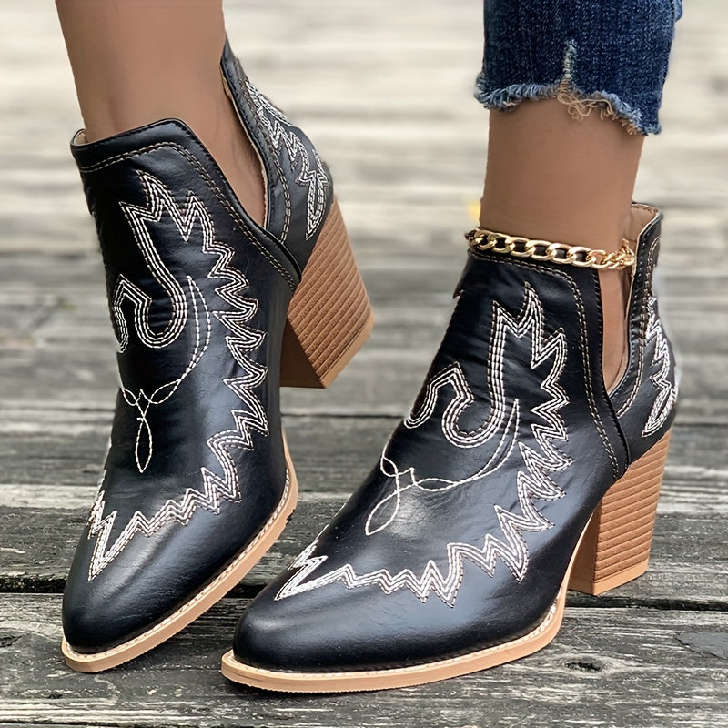 Cendrillon | Klobigem Absatz Stiefelette für Frauen