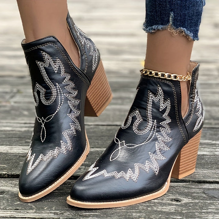 Cendrillon | Klobigem Absatz Stiefelette für Frauen