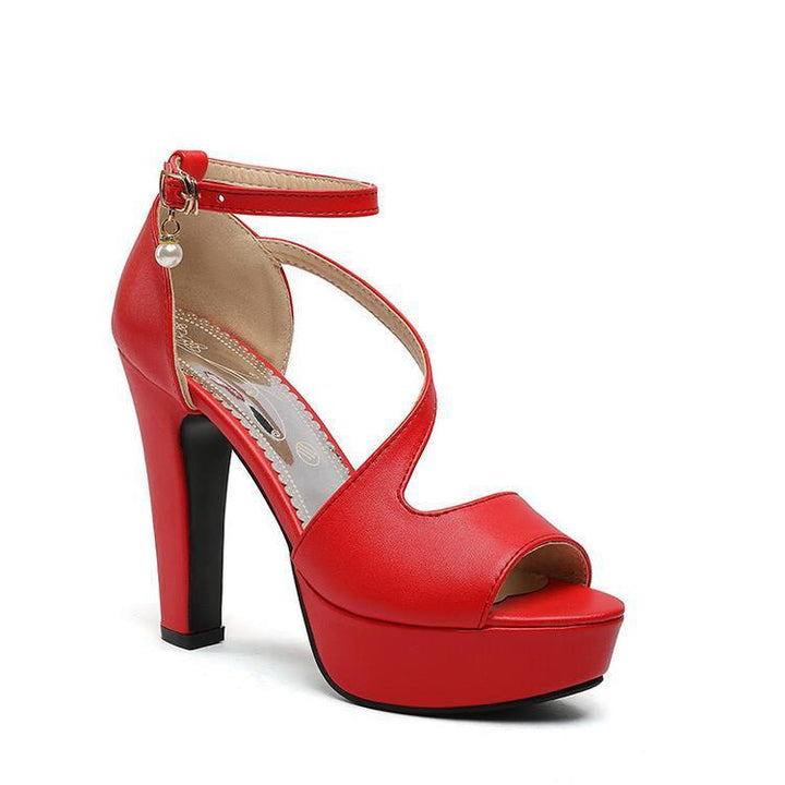 Eurielle | Damen Stöckelschuhe Mit Perlendetail