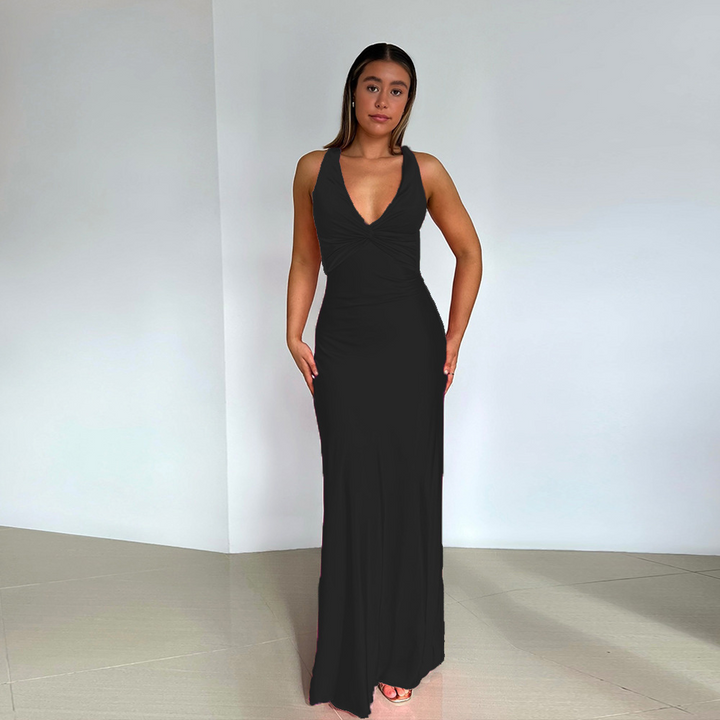 Fiora | Elegantes Damen Ärmelloses Abendkleid