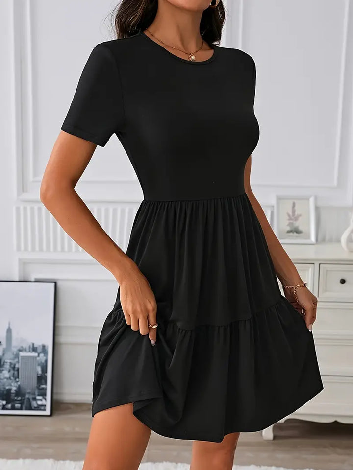 Catrinel | Damen Kurzärmliges Sommerkleid