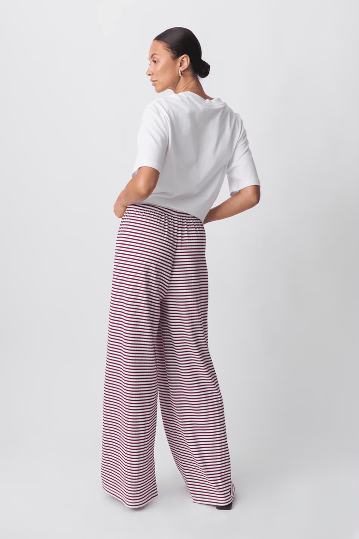 Zaria | Damen Bequeme Gestreifte Lockerer Passform Hose
