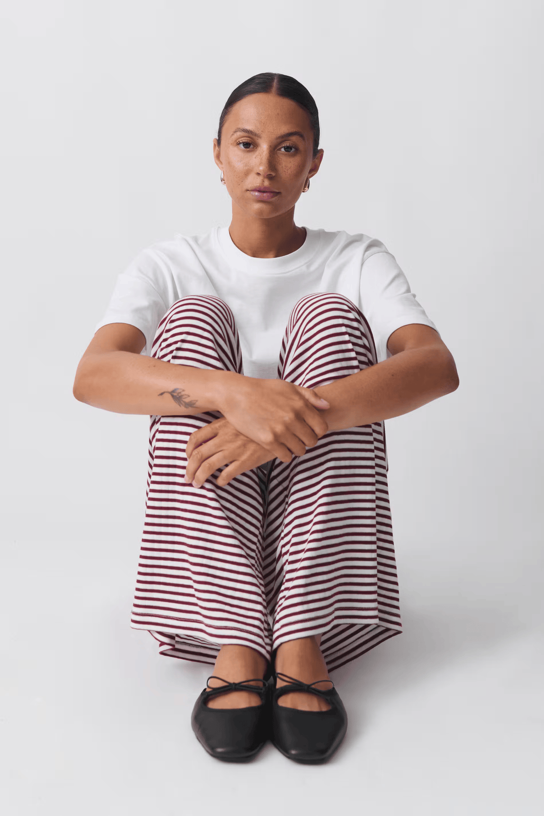 Zaria | Damen Bequeme Gestreifte Lockerer Passform Hose