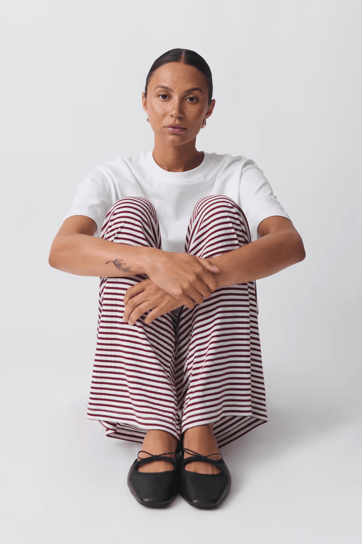 Zaria | Damen Bequeme Gestreifte Lockerer Passform Hose