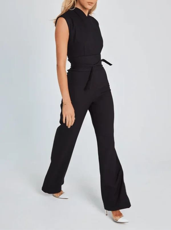 Vaela | Ärmelloser Overall mit weitem Bein - Elegantes Sommer-Outfit für Frauen