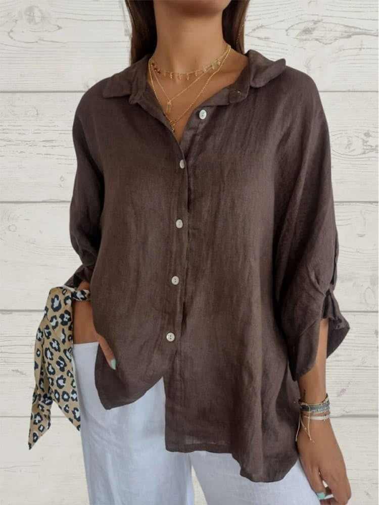 Navira | Stilvolle Leinen Bluse Für Frauen