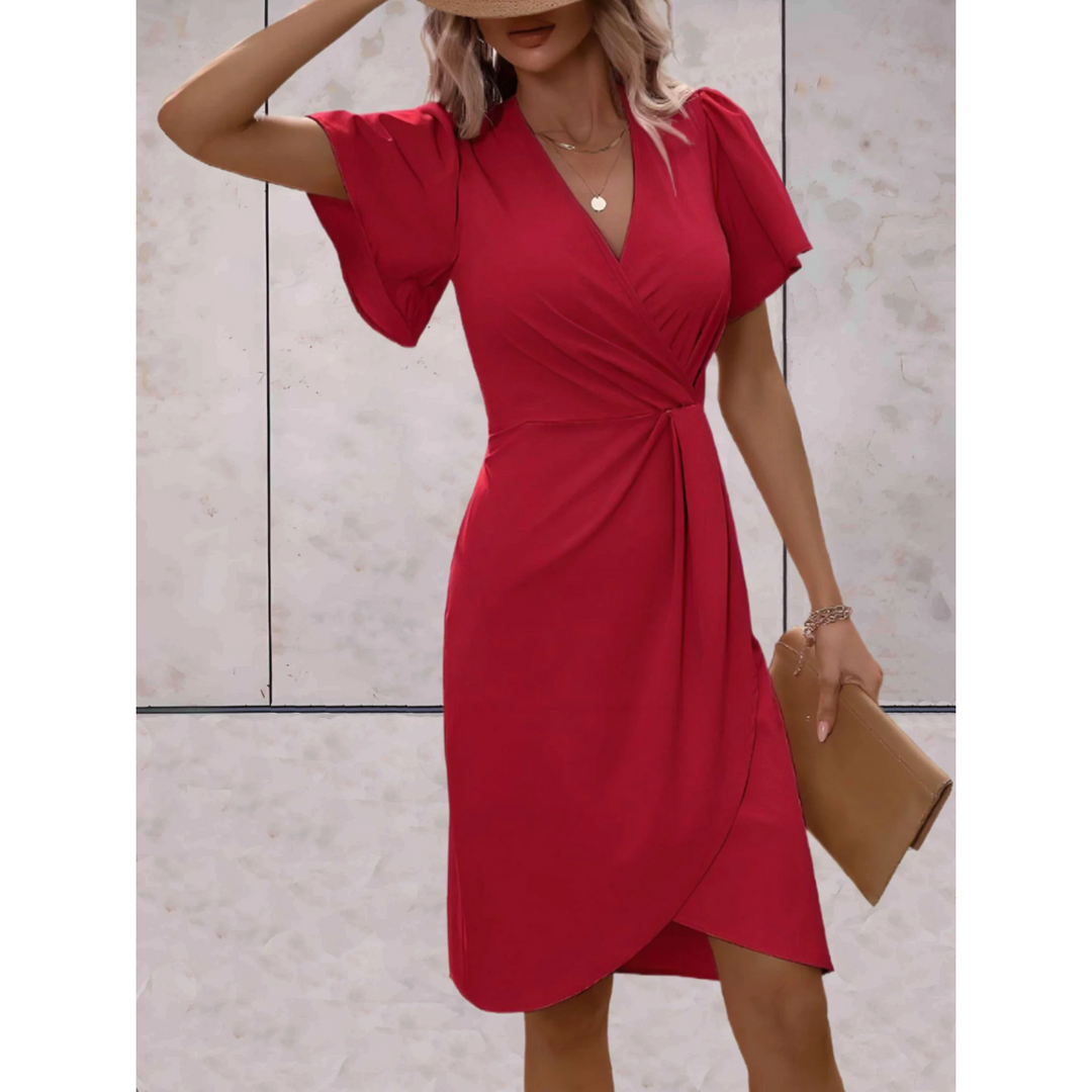 Thalora | Elegantes Wickel-Midikleid