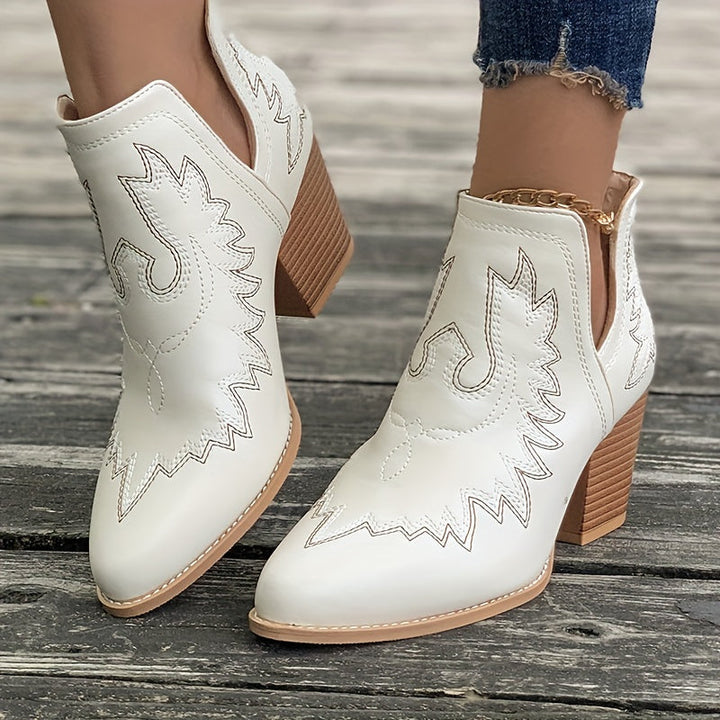 Cendrillon | Klobigem Absatz Stiefelette für Frauen