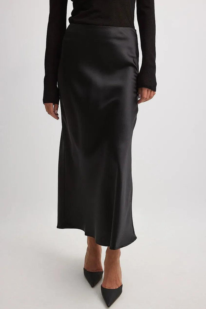 Fiorella | Damen Langer Satinrock