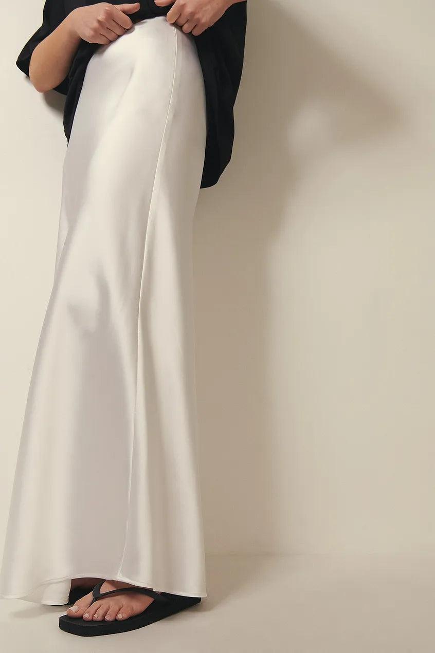 Fiorella | Damen Langer Satinrock