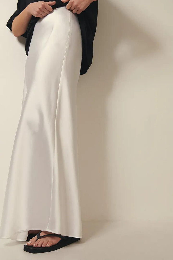Fiorella | Damen Langer Satinrock