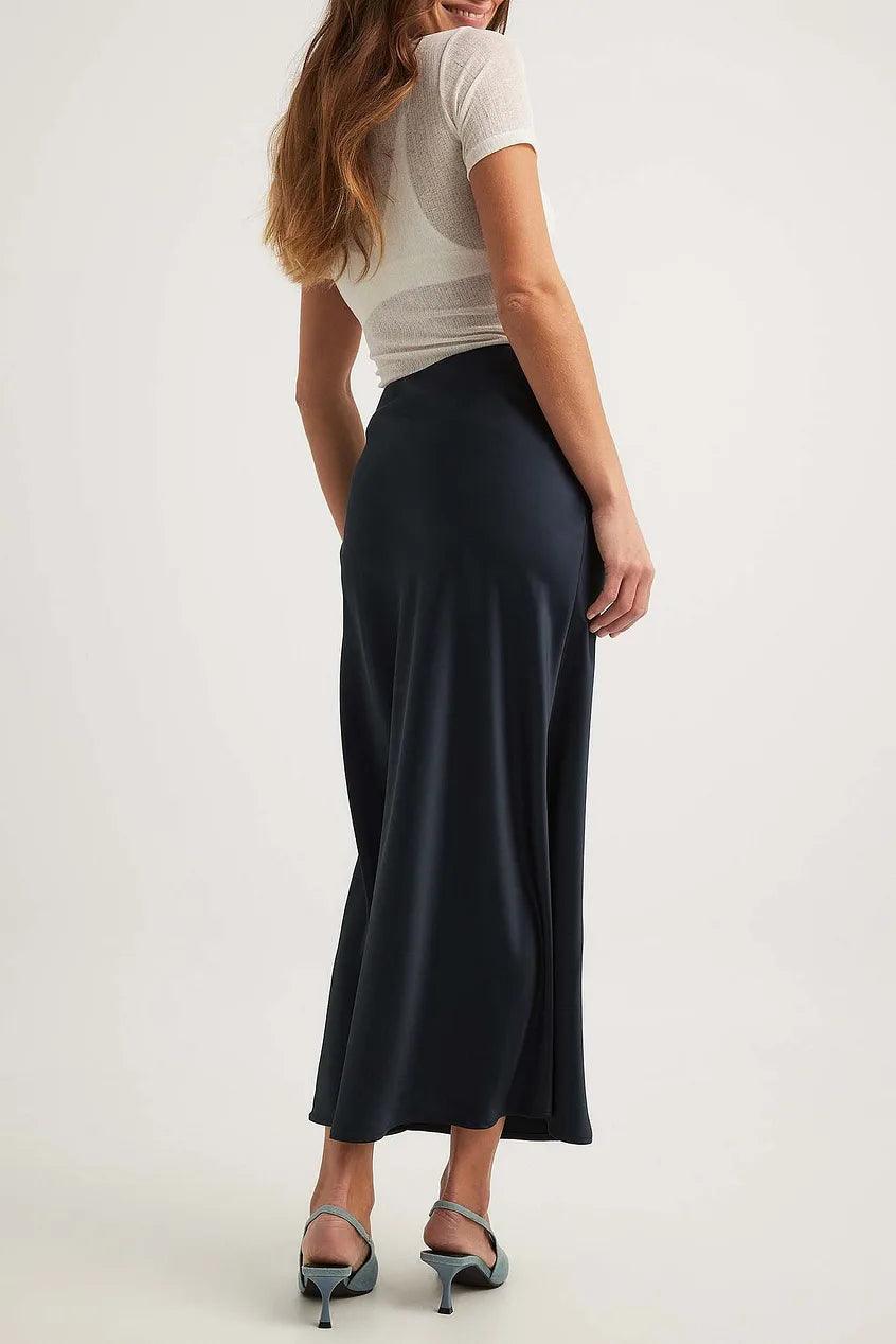 Fiorella | Damen Langer Satinrock