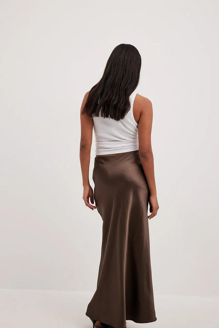Fiorella | Damen Langer Satinrock