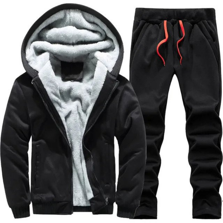 Torsten | Warmes Fleece Gefüttertes Hoodie- und Joggerin Satz für Training und Freizeitkleidung