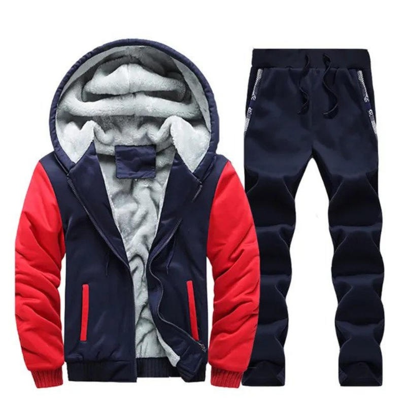 Torsten | Warmes Fleece Gefüttertes Hoodie- und Joggerin Satz für Training und Freizeitkleidung