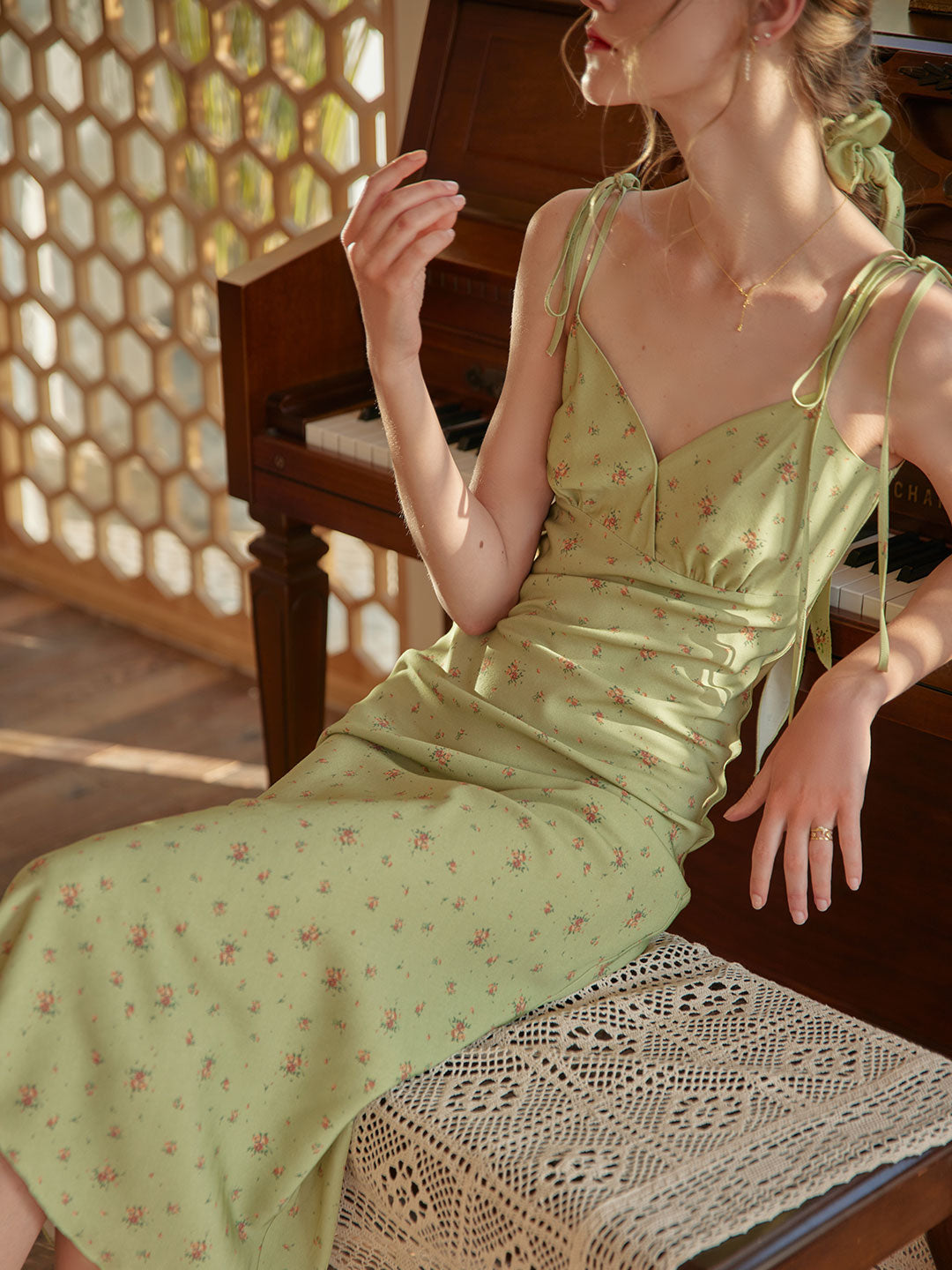 Fioriel | Florales Beleg Maxikleid