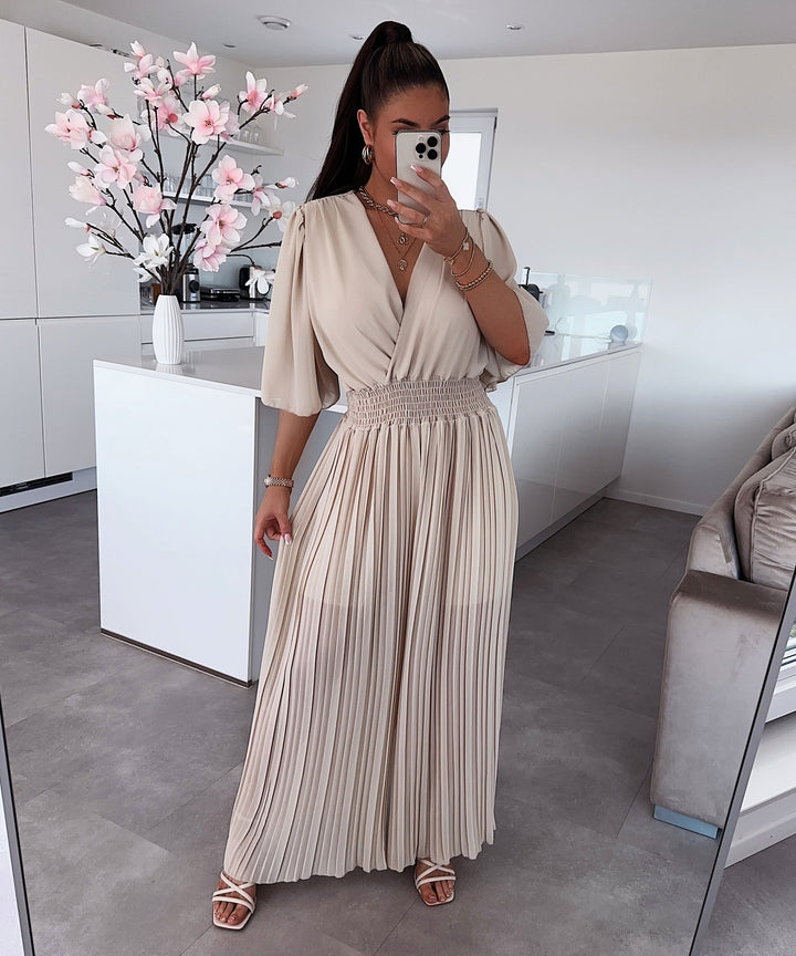 Stariel | Elegantes Einteiliges Outfit Für Damen in Beige