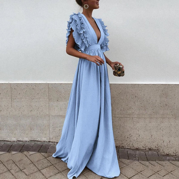 Ivyelle | Lässiges Sommer Kleid Mit Gerüschten Ärmeln