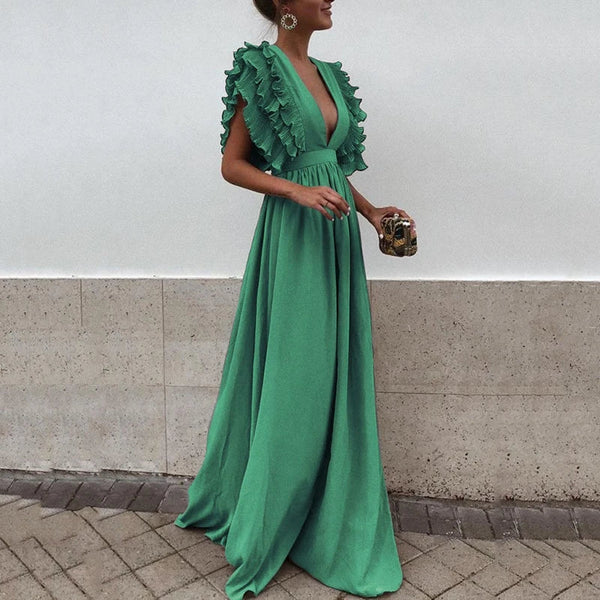 Ivyelle | Lässiges Sommer Kleid Mit Gerüschten Ärmeln