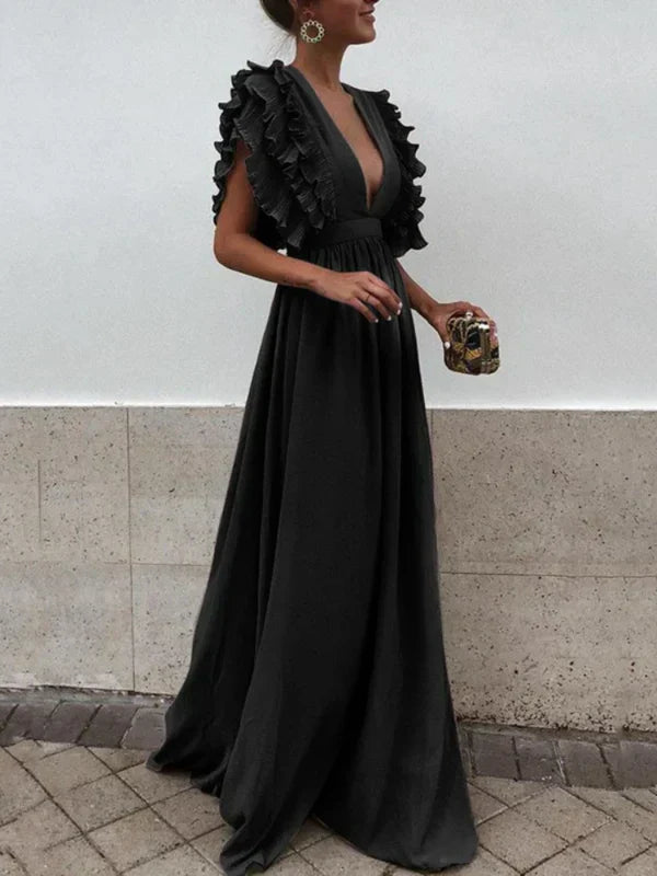 Ivyelle | Lässiges Sommer Kleid Mit Gerüschten Ärmeln